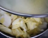 白菜とささ身の具だくさん豆乳スープ♪作り方5写真