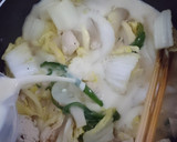 白菜とささ身の具だくさん豆乳スープ♪作り方7写真