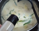 白菜とささ身の具だくさん豆乳スープ♪作り方9写真