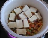 高野豆腐とミックスベジタブルの卵とじ作り方2写真