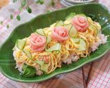 おもてなし☆サーモンとホタテの手毬寿司作り方9写真