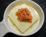 とろっとろチーズ豆腐☆鮭フレ豆乳スープ作り方6写真