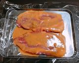 豚肉の味噌漬け大葉チーズ焼き作り方1写真