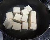 ほうれん草と豆腐の豆乳スープ　作り方1写真