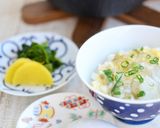おぼろ昆布ふりかけの大根卵がゆ作り方3写真