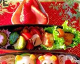 2月28日　 ゆで卵でひな祭り弁当作り方3写真