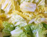 白菜とほうれん草の明太クリーム煮作り方4写真