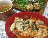 オレガノ香る♪ミートボールトマトパスタ♡作り方10写真