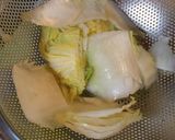 納豆と白菜のサラダ（ゴマドレッシング）作り方1写真