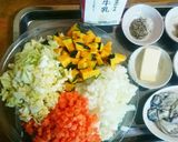 ＊牡蠣の具だくさんチャウダー＊作り方1写真
