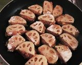 スマチとミンチのレンコン挟み焼き作り方6写真