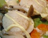 ホタテと野菜のレモン蒸し作り方5写真