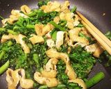 菜の花と油揚げの味噌ごま炒め作り方3写真