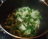 広茎京菜と厚揚げの炒め煮作り方2写真