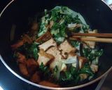 広茎京菜と厚揚げの炒め煮作り方4写真
