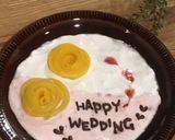 結婚のお祝いに♡ヨーグルトアート♡作り方5写真