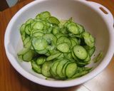 ◎きゅうりとハムの酢の物！こしょう入り作り方1写真