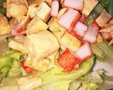 レタス！カニカマ！卵焼きのサラダ♬作り方2写真