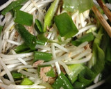 長ネギ＊モヤシ＊ツナの焼肉のタレ炒め作り方2写真