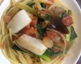 トマトのさっぱりペペロンチーノ作り方5写真