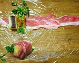 ネギたっぷりゆず塩豆苗肉巻き鍋作り方3写真