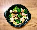 ネギたっぷりゆず塩豆苗肉巻き鍋作り方5写真