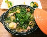 ネギたっぷりゆず塩豆苗肉巻き鍋作り方6写真