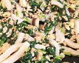 大根菜/蒟蒻/挽肉炒め(^_^)作り方4写真