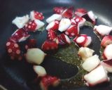 簡単☆菜の花とタコのガーリックバター作り方6写真