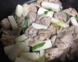 長芋と鶏肉の炒め煮作り方2写真
