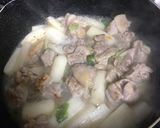 長芋と鶏肉の炒め煮作り方3写真