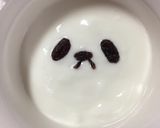簡単♡ラブリーパンダのヨーグルトアート作り方6写真