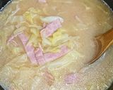どっさり♪きゃべつとベーコンのお味噌汁作り方4写真