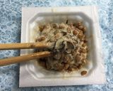 我が家の塩昆布ｄｅ温玉納豆丼作り方2写真