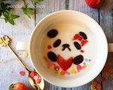 簡単♡ラブリーパンダのヨーグルトアート作り方11写真