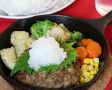 【火の国ぽん酢】おろしぽん酢ハンバーグ作り方6写真