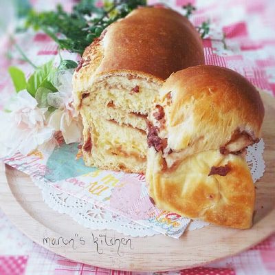 Hbで簡単♥ふんわり餡たっぷり食パン by ♪♪maron