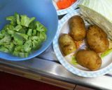 半端野菜でピリ辛トマトスープ作り方1写真