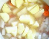 半端野菜でピリ辛トマトスープ作り方3写真