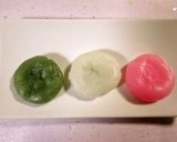 ひな祭りに♡三色団子でひし餅と手鞠餅作り方2写真