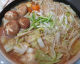 春牡蠣と芹の味噌鍋作り方8写真