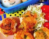 お弁当に☆鶏胸肉のネギチーズ丸め焼き作り方11写真