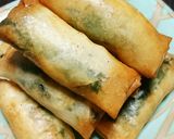 簡単❤鶏ささみと大葉とえのき茸の春巻き♪作り方6写真