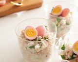 すし酢で簡単♪桜色　ゆで卵の甘酢漬け作り方6写真