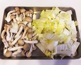 白菜としめじのポン酢あえ作り方1写真