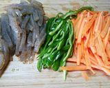 簡単！冷蔵庫の残り野菜できんぴら。作り方1写真