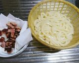 ☆キムカルボうどん☆作り方5写真