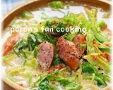 濃厚♡ホットシーザーサラダ味噌ラーメン作り方5写真