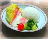 朝食5分☆春キャベツ&目玉焼きプレート♪作り方6写真