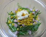 水菜と魚肉ソーセージのマヨポン酢サラダ作り方4写真